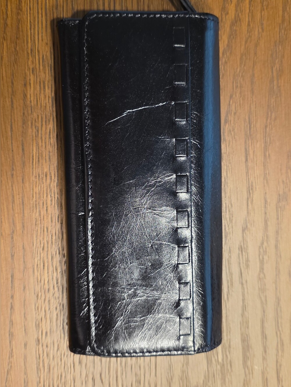 Hobo Black Leather Rider Wallet